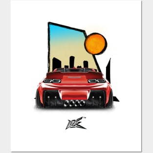 chevrolet camaro rear widebody Posters and Art